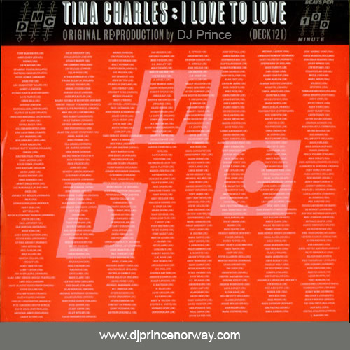 Tina Charles - I Love To Love (DJ Prince Extended Remix)