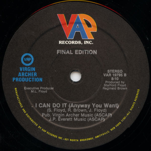 Final Edition - I Can Do It (DJ Prince Edit)